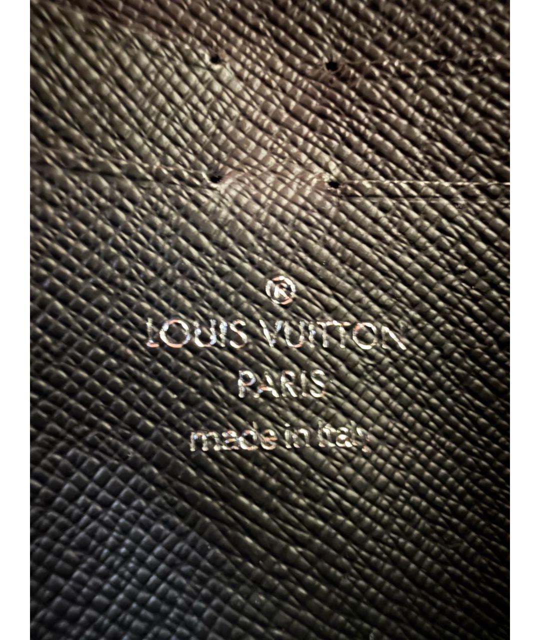 LOUIS VUITTON Черная папка для документов из канвы, фото 5