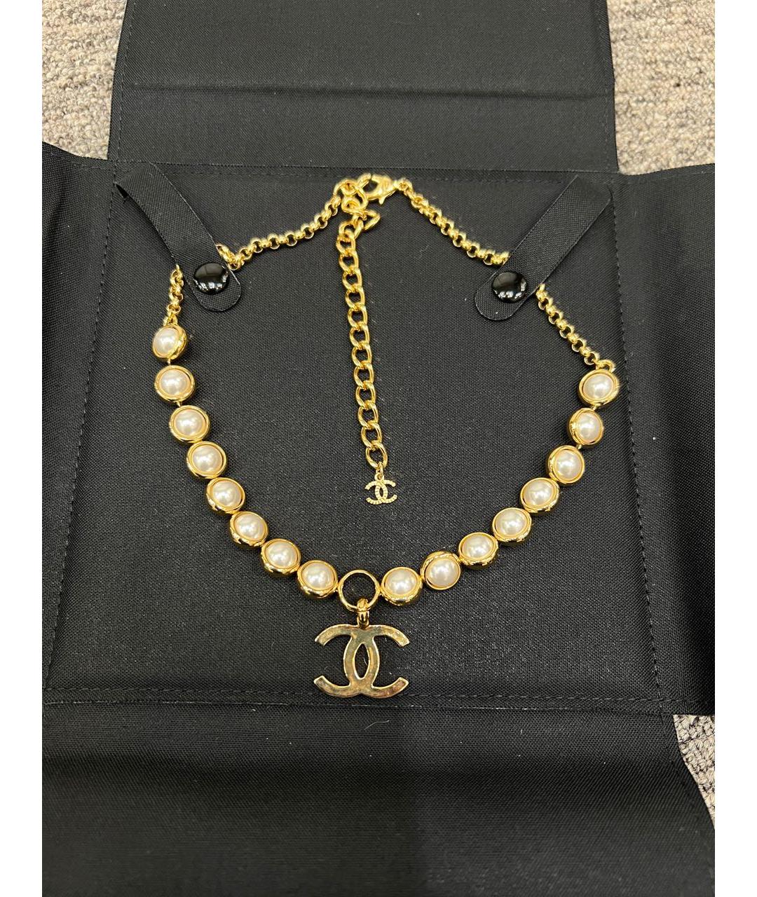 CHANEL Золотой чокер, фото 4