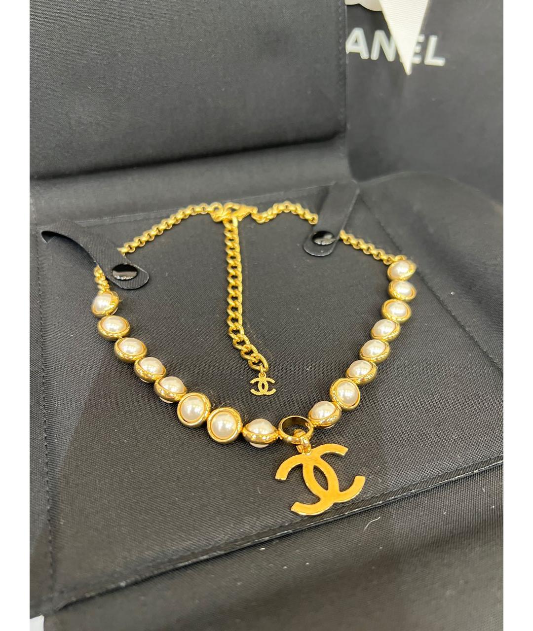 CHANEL Золотой чокер, фото 3