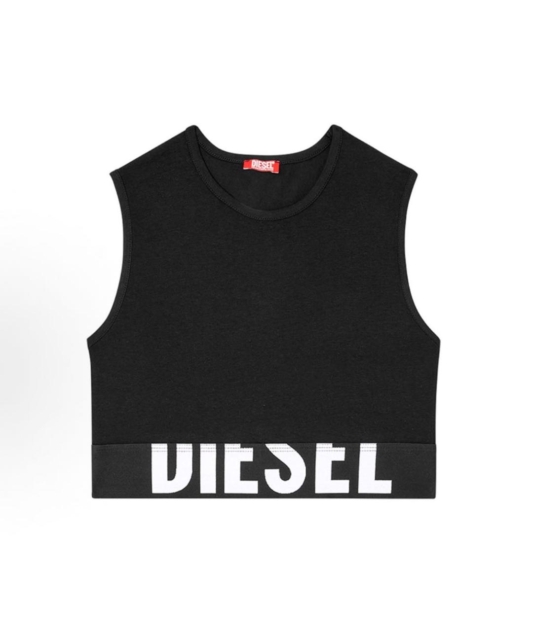 DIESEL Черная хлопковая майка, фото 1