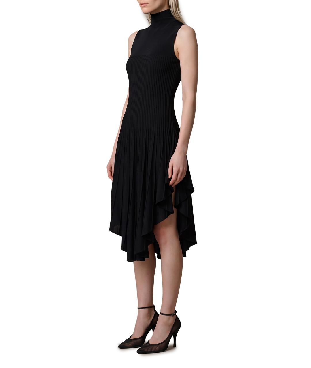 ALAIA Черное шерстяное коктейльное платье, фото 2