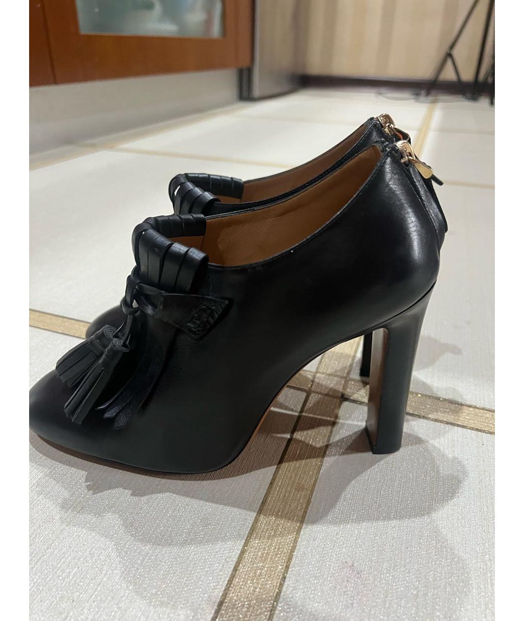 BALLY Черные кожаные ботильоны, фото 4