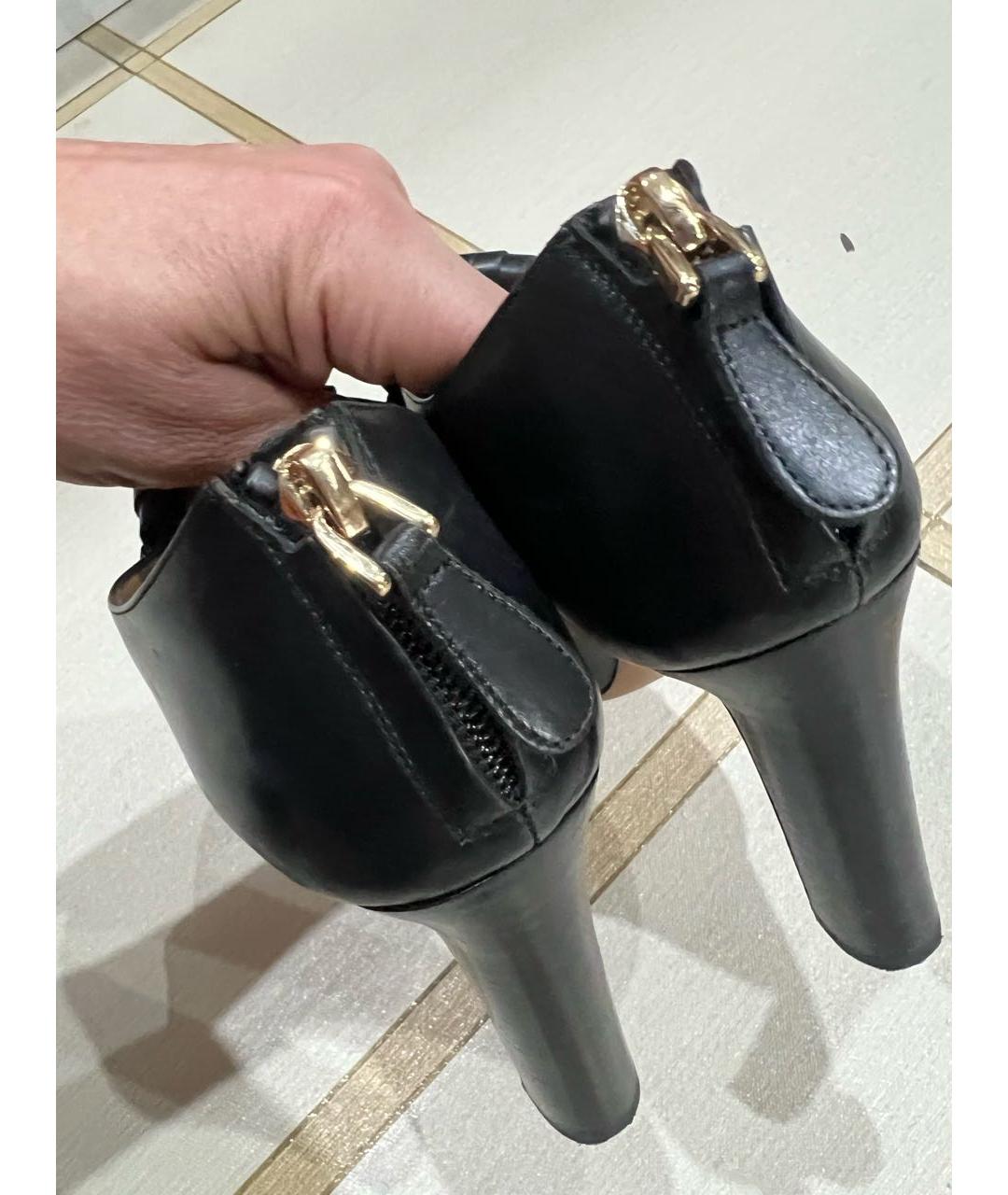 BALLY Черные кожаные ботильоны, фото 6