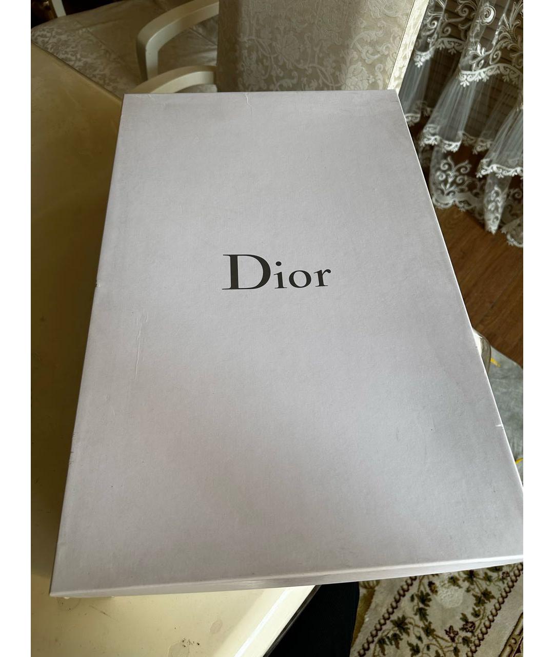 CHRISTIAN DIOR Коричневые замшевые сапоги, фото 6