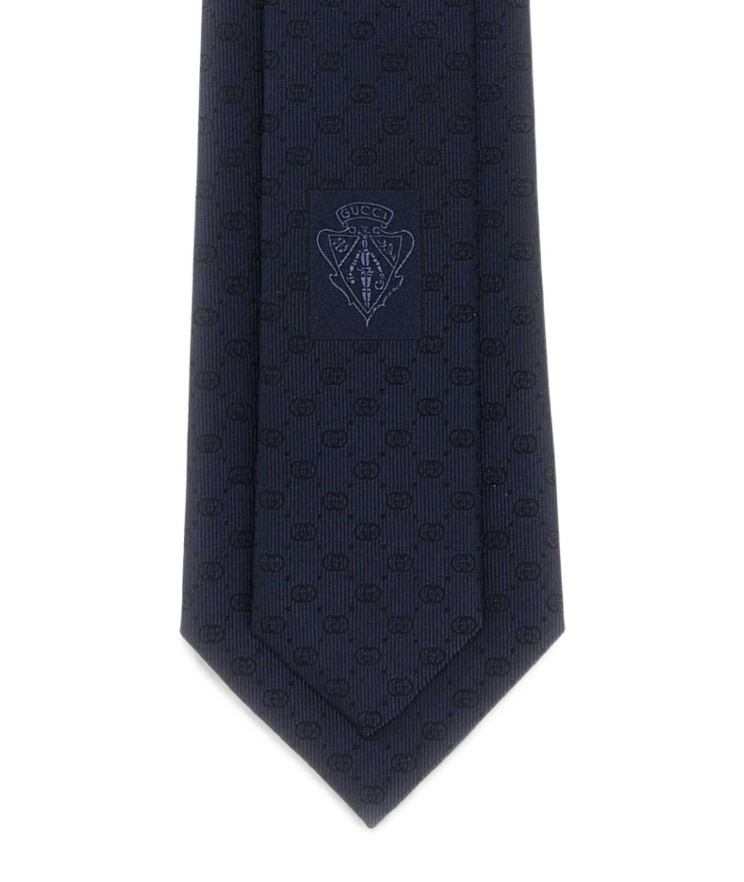 GUCCI Темно-синий галстук, фото 3