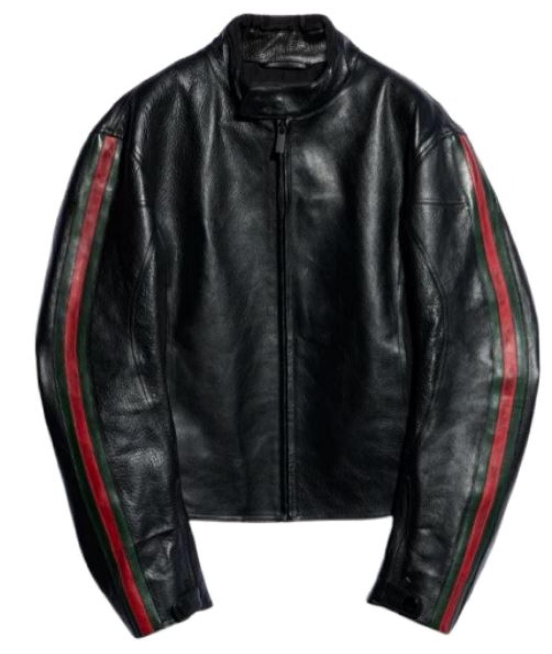 GUCCI Черная кожаная куртка, фото 1