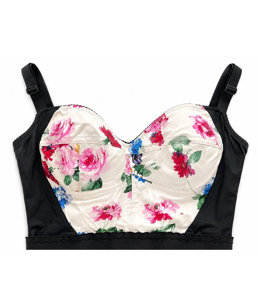 DOLCE&GABBANA Белое хлопковое коктейльное платье, фото 4