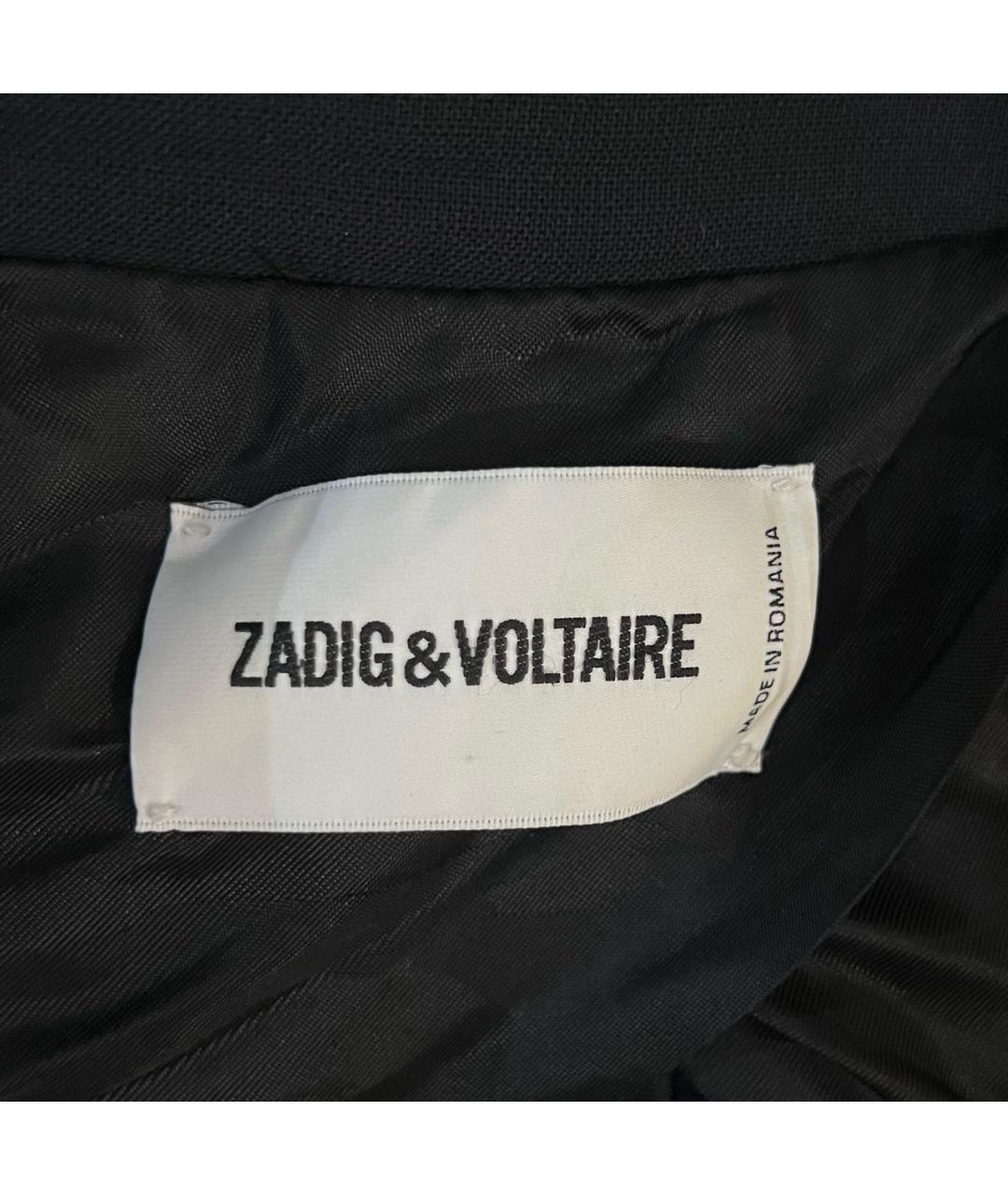 ZADIG & VOLTAIRE Черный шерстяной пиджак, фото 5