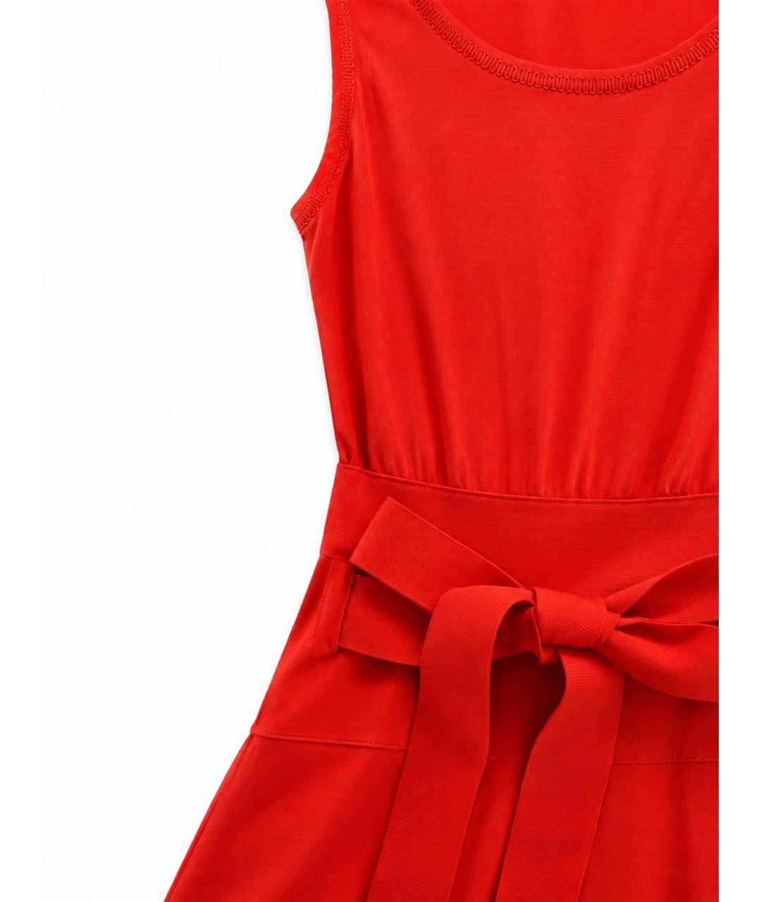 CHRISTIAN DIOR Красное вискозное повседневное платье, фото 4