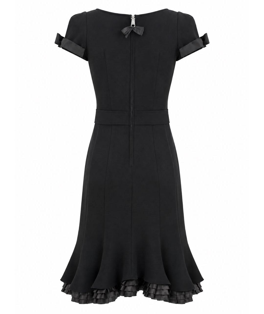 PRADA Черное шерстяное повседневное платье, фото 2