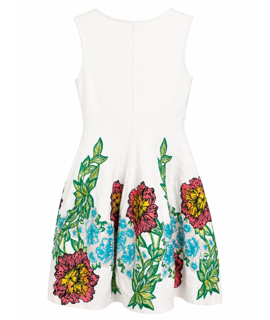 BLUMARINE Белое вискозное коктейльное платье, фото 2