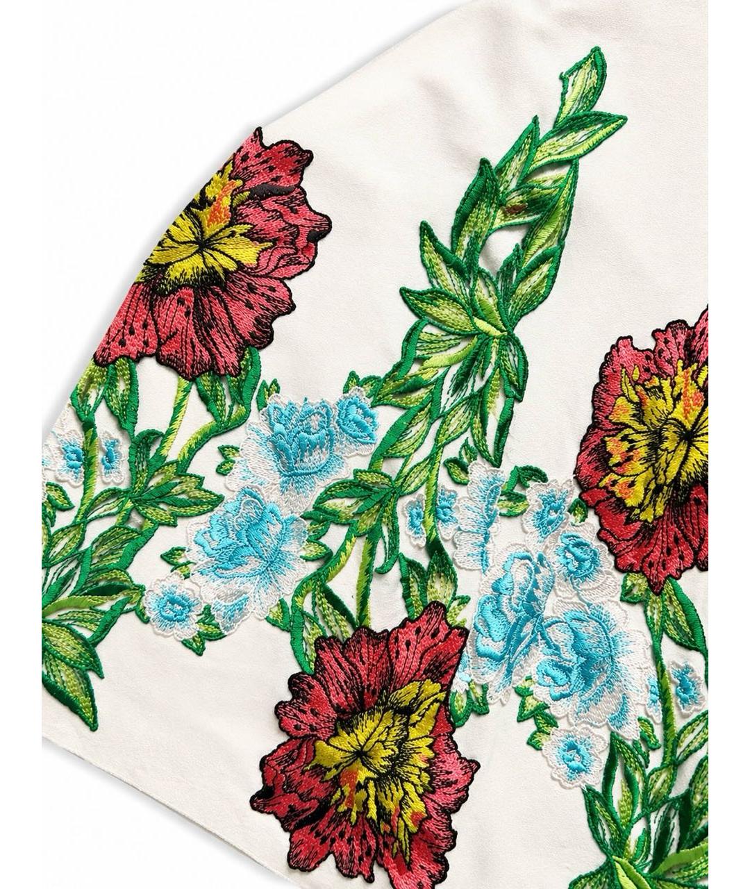 BLUMARINE Белое вискозное коктейльное платье, фото 4