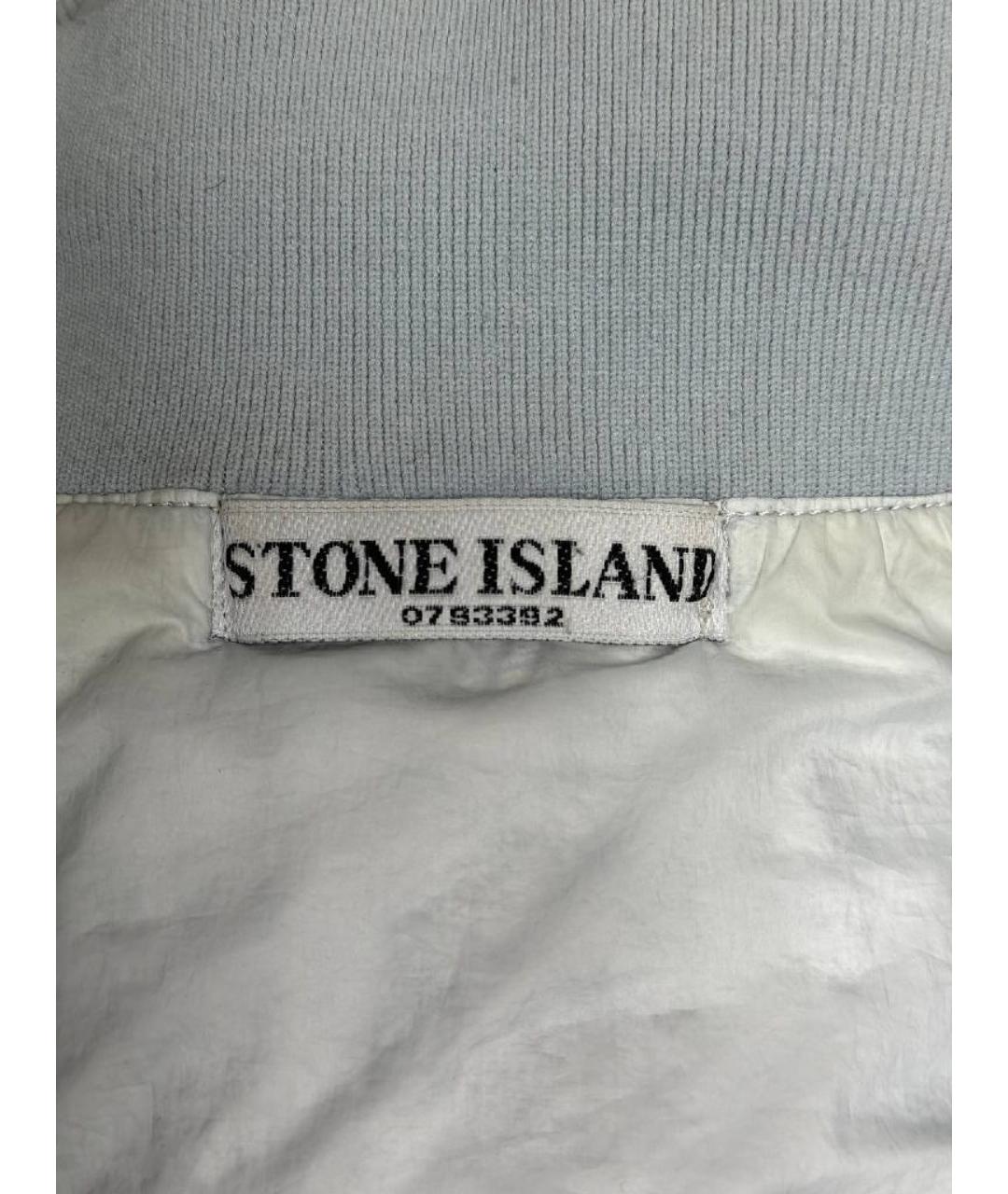 STONE ISLAND Белая полиамидовая куртка, фото 4
