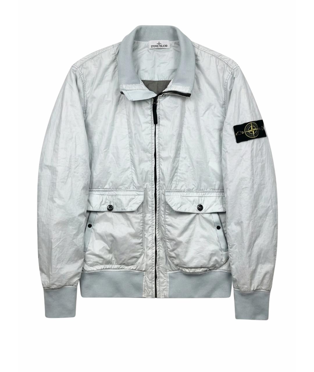 STONE ISLAND Белая полиамидовая куртка, фото 1