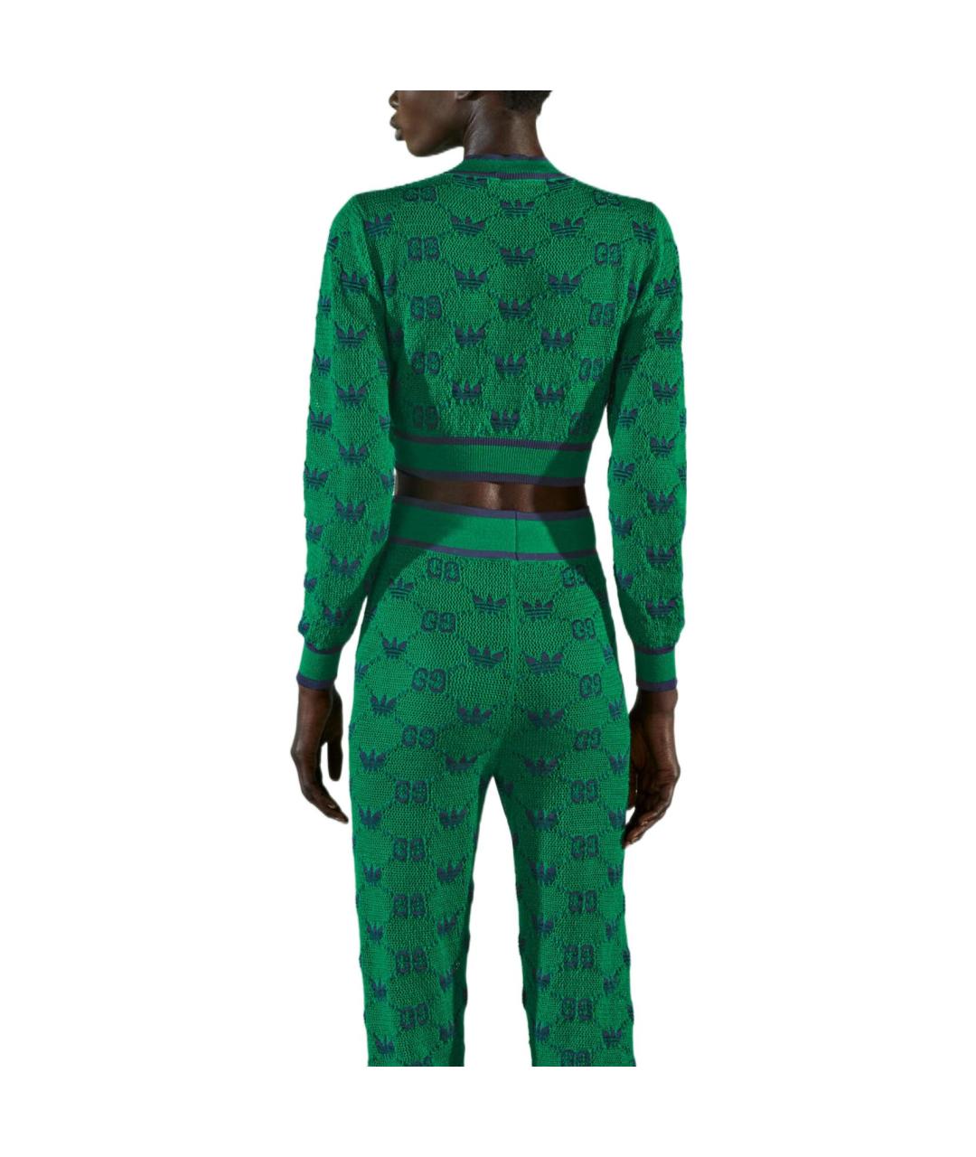 GUCCI Зеленый кашемировый джемпер / свитер, фото 5