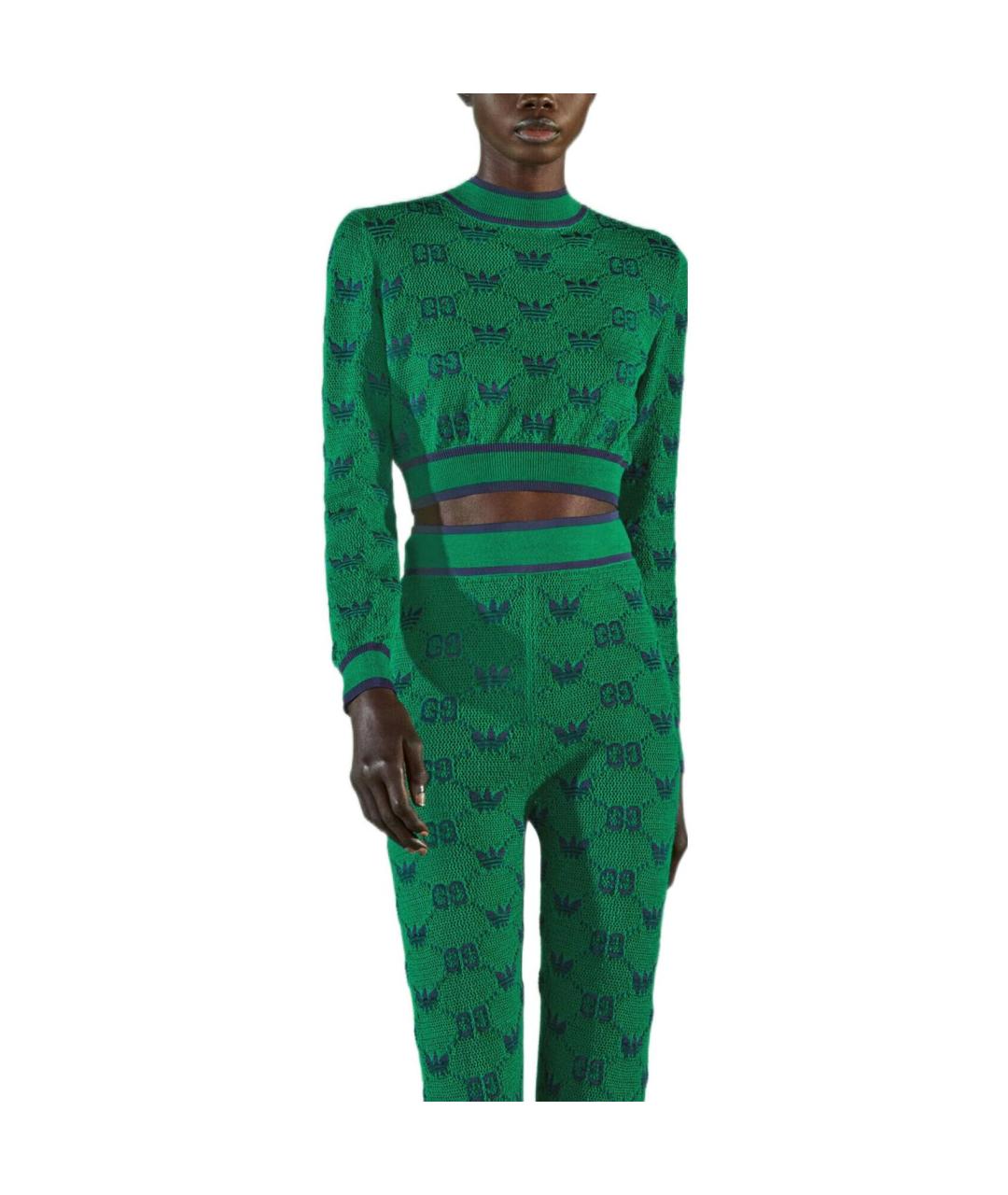GUCCI Зеленый кашемировый джемпер / свитер, фото 4