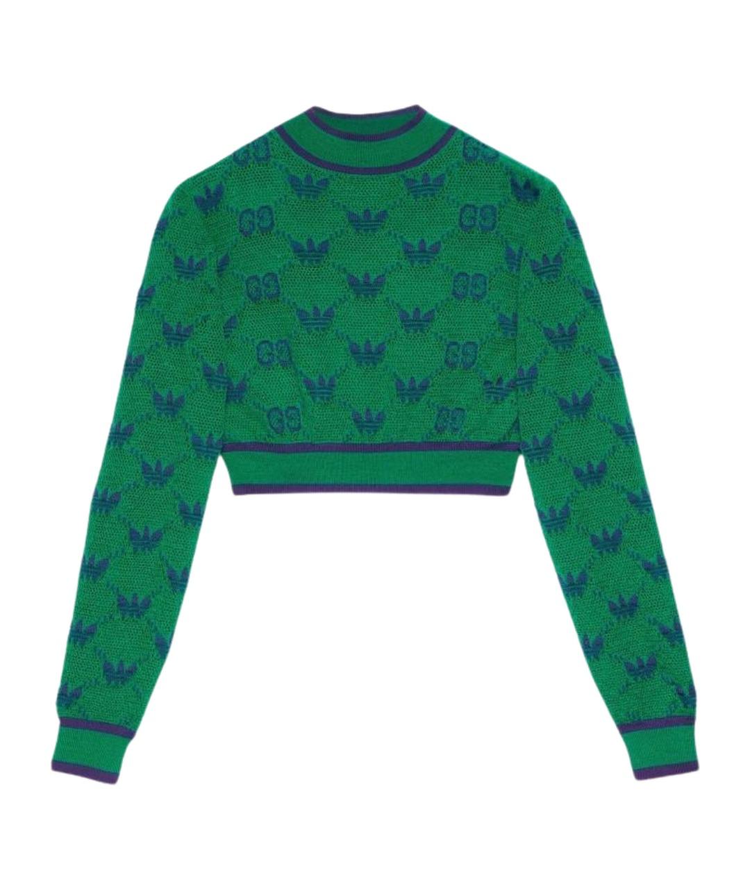 GUCCI Зеленый кашемировый джемпер / свитер, фото 1