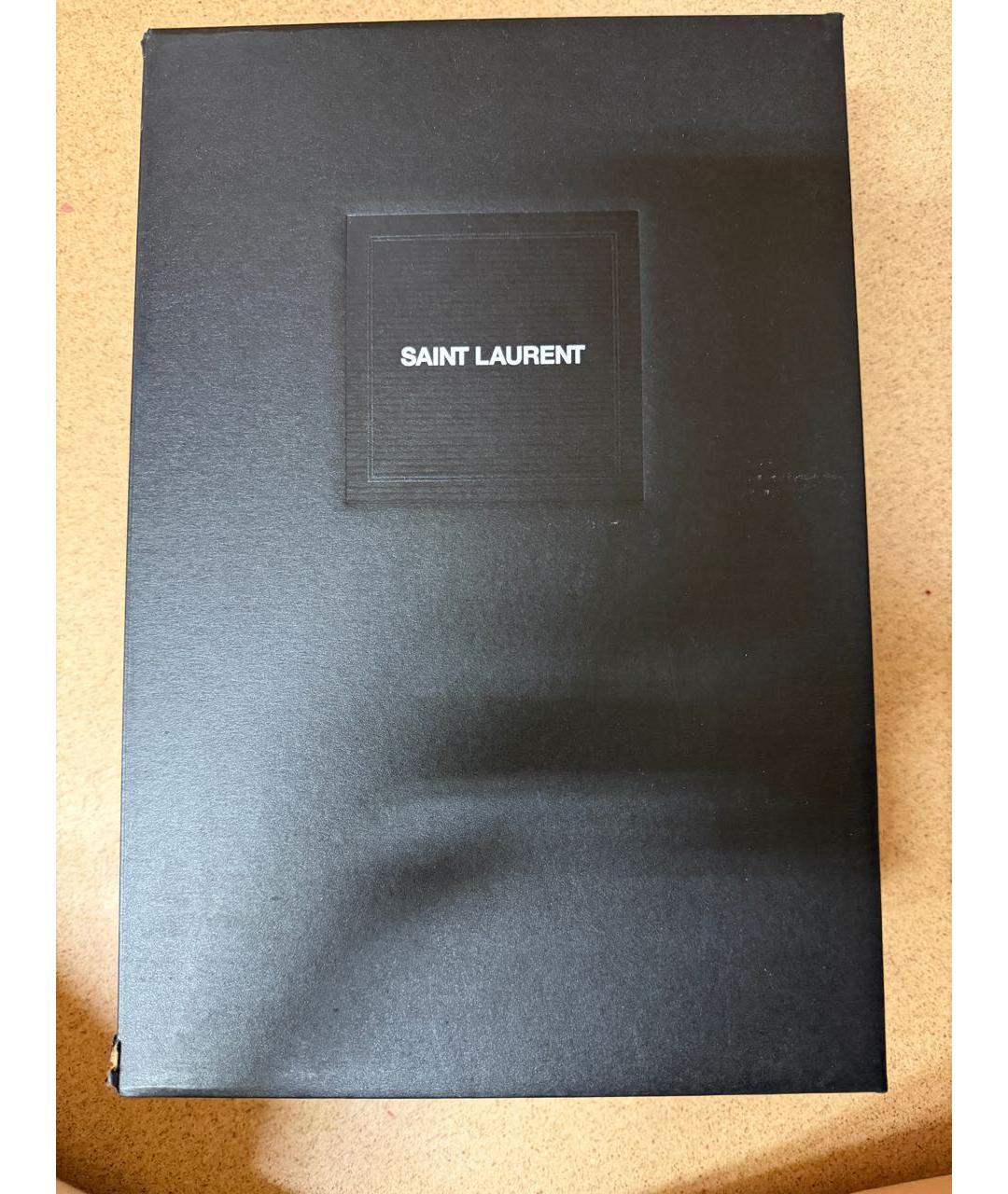 SAINT LAURENT Белые кожаные кеды, фото 5
