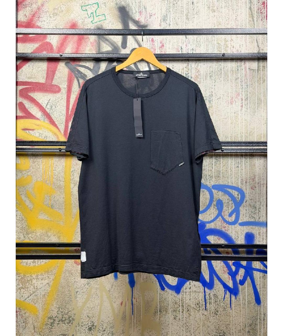 STONE ISLAND SHADOW PROJECT Черная хлопковая футболка, фото 5