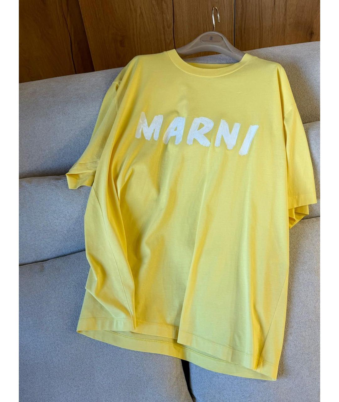MARNI Желтая футболка, фото 2