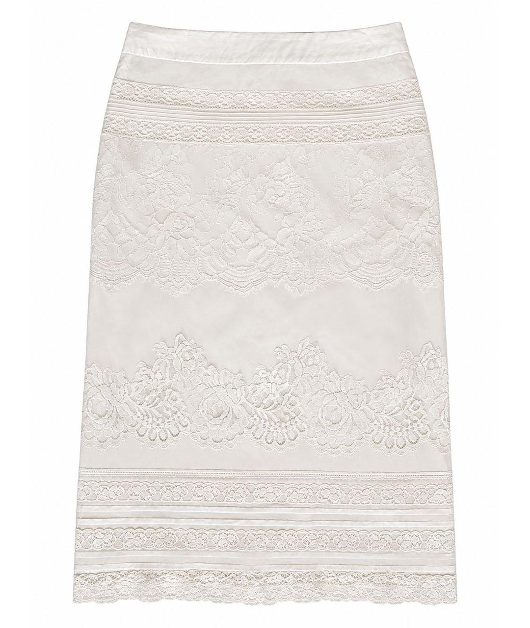 ERMANNO SCERVINO Белая хлопковая юбка мини, фото 1
