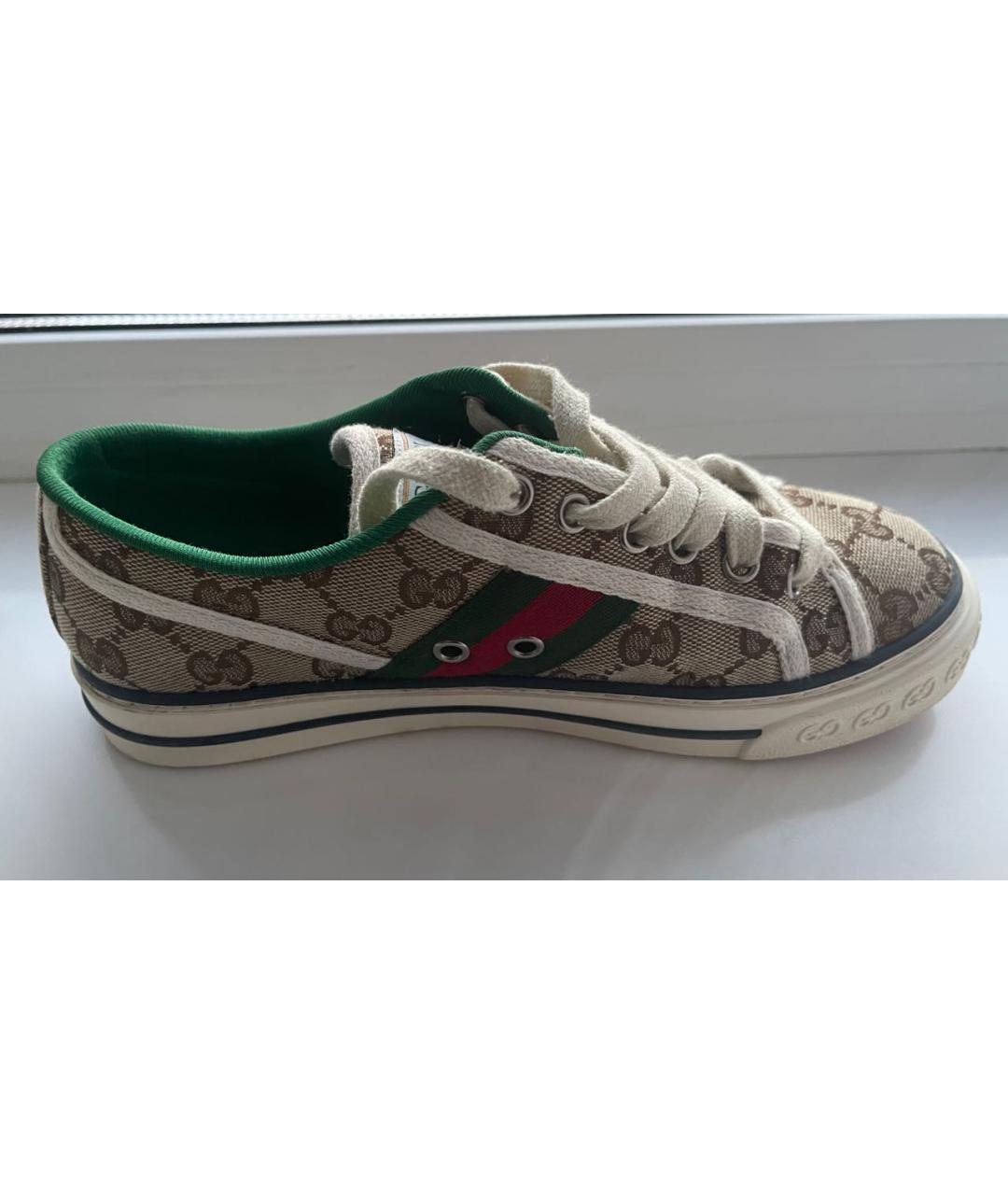 GUCCI Коричневые кеды, фото 9
