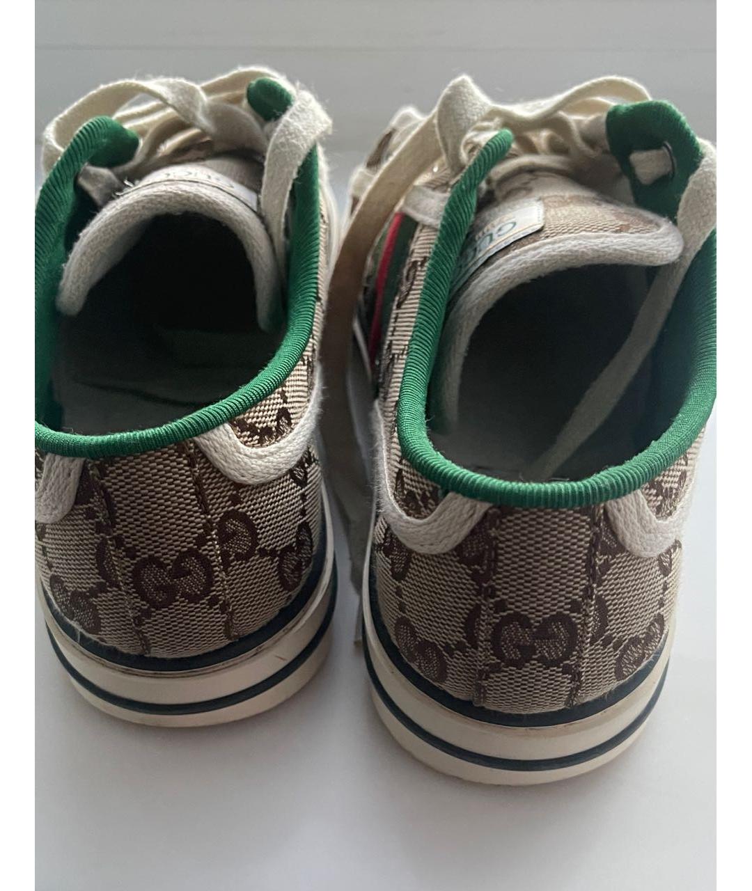 GUCCI Коричневые кеды, фото 4