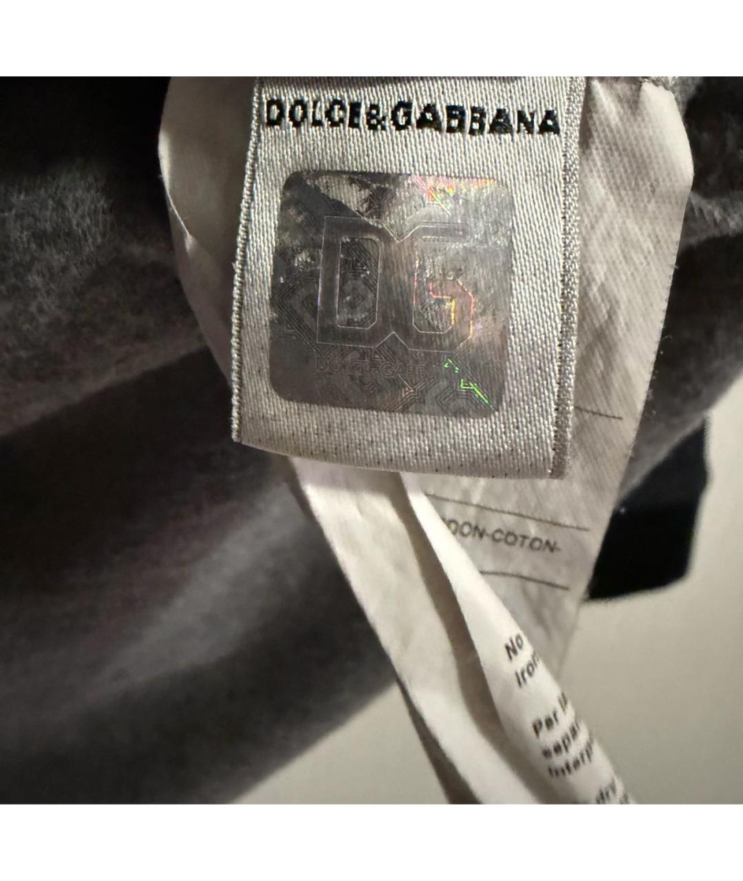 DOLCE&GABBANA Черная хлопковая блузы, фото 4