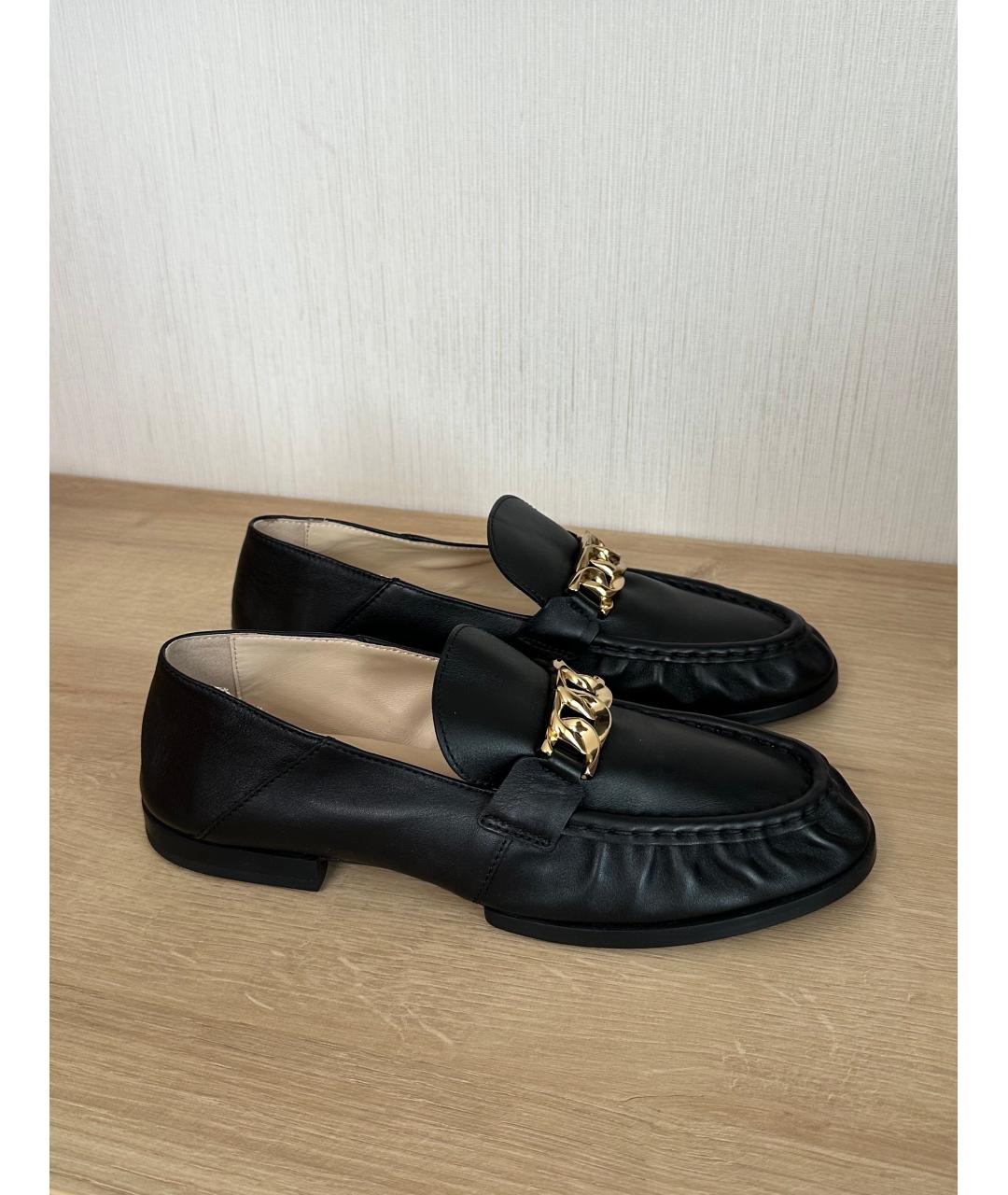 TOD'S Черные кожаные лоферы, фото 2