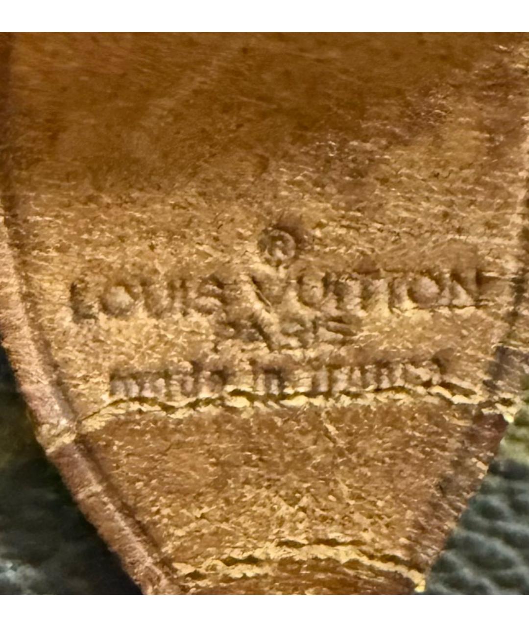 LOUIS VUITTON Коричневая сумка с короткими ручками из канвы, фото 6