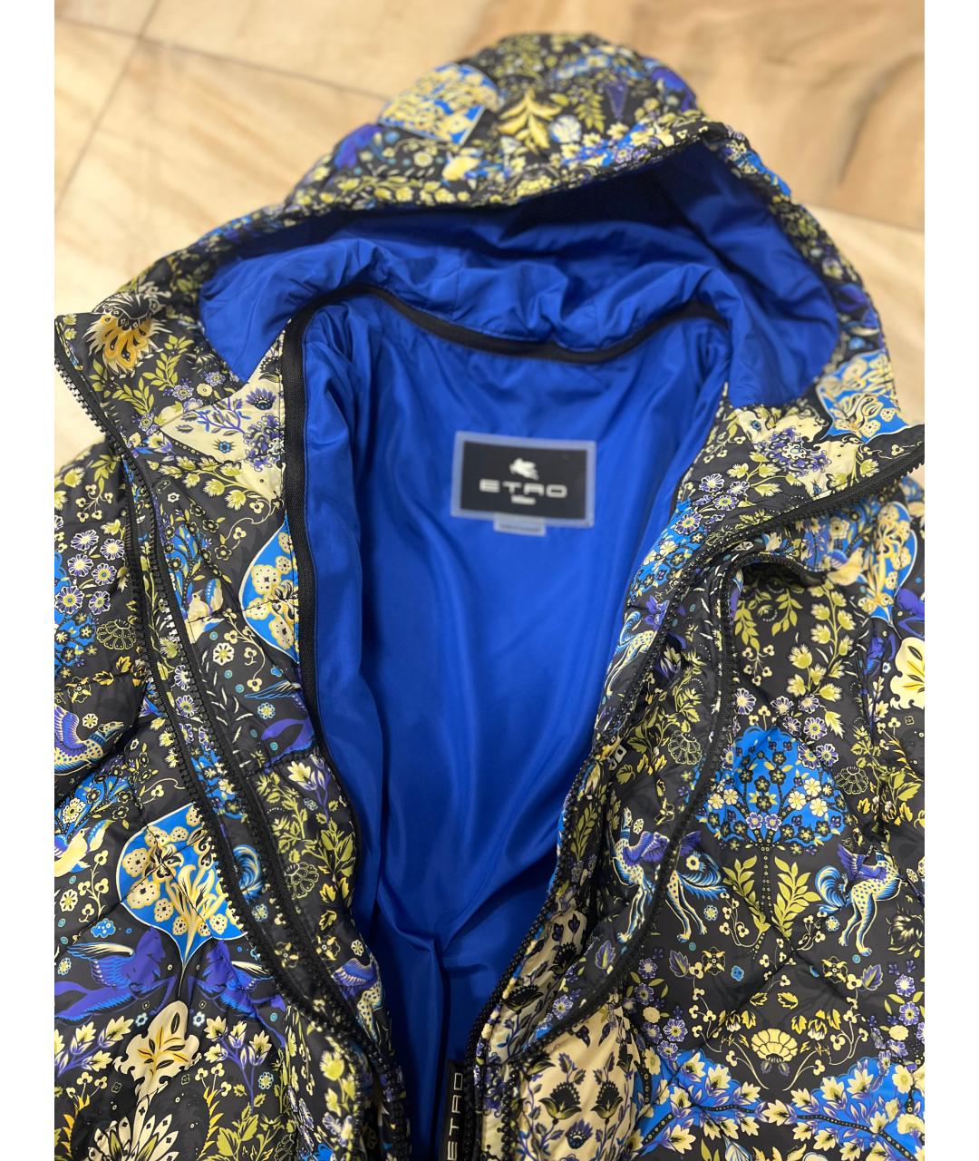 ETRO Синяя полиэстеровая куртка, фото 3