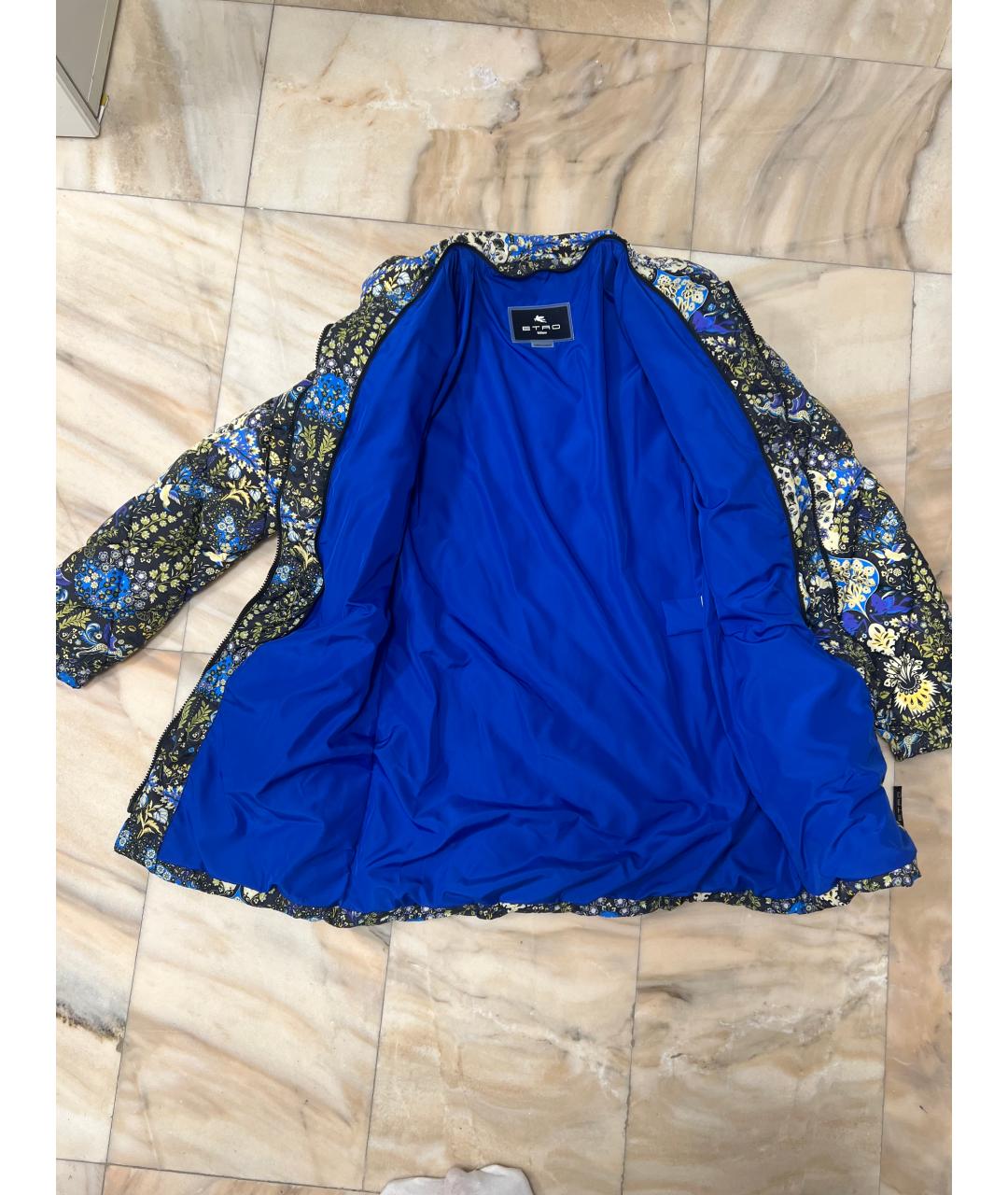 ETRO Синяя полиэстеровая куртка, фото 2