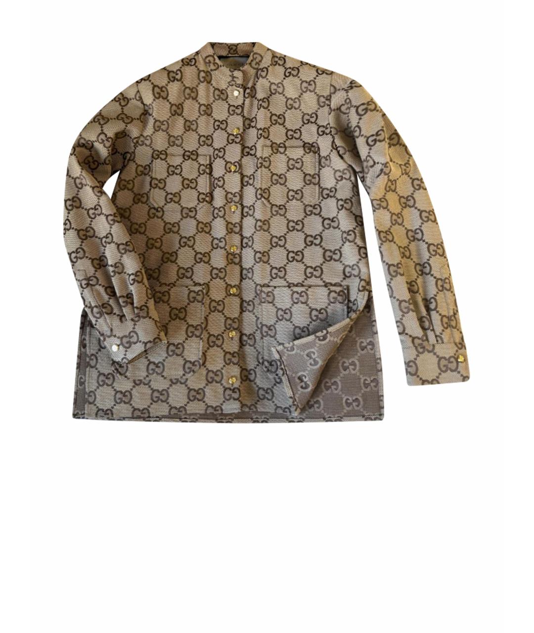 GUCCI Бежевая рубашка, фото 1