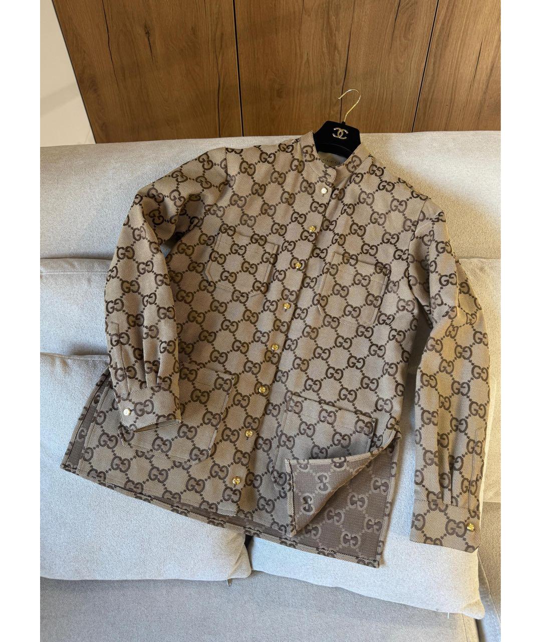 GUCCI Бежевая рубашка, фото 3