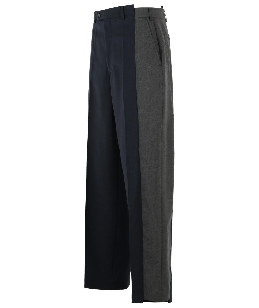 MAISON MARGIELA Мульти шерстяные повседневные брюки, фото 2