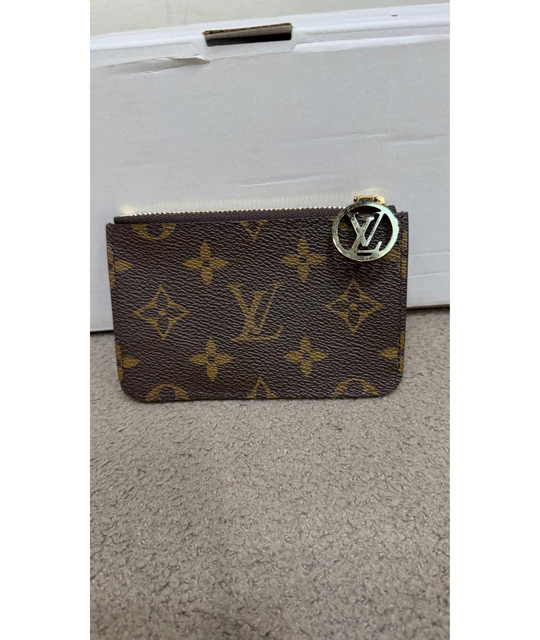 LOUIS VUITTON Коричневый кардхолдер, фото 2