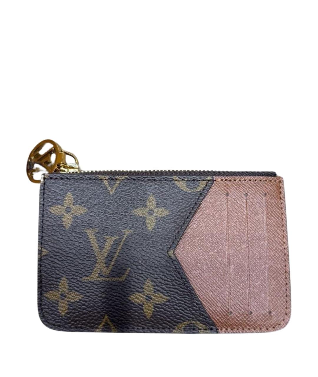 LOUIS VUITTON Коричневый кардхолдер, фото 1