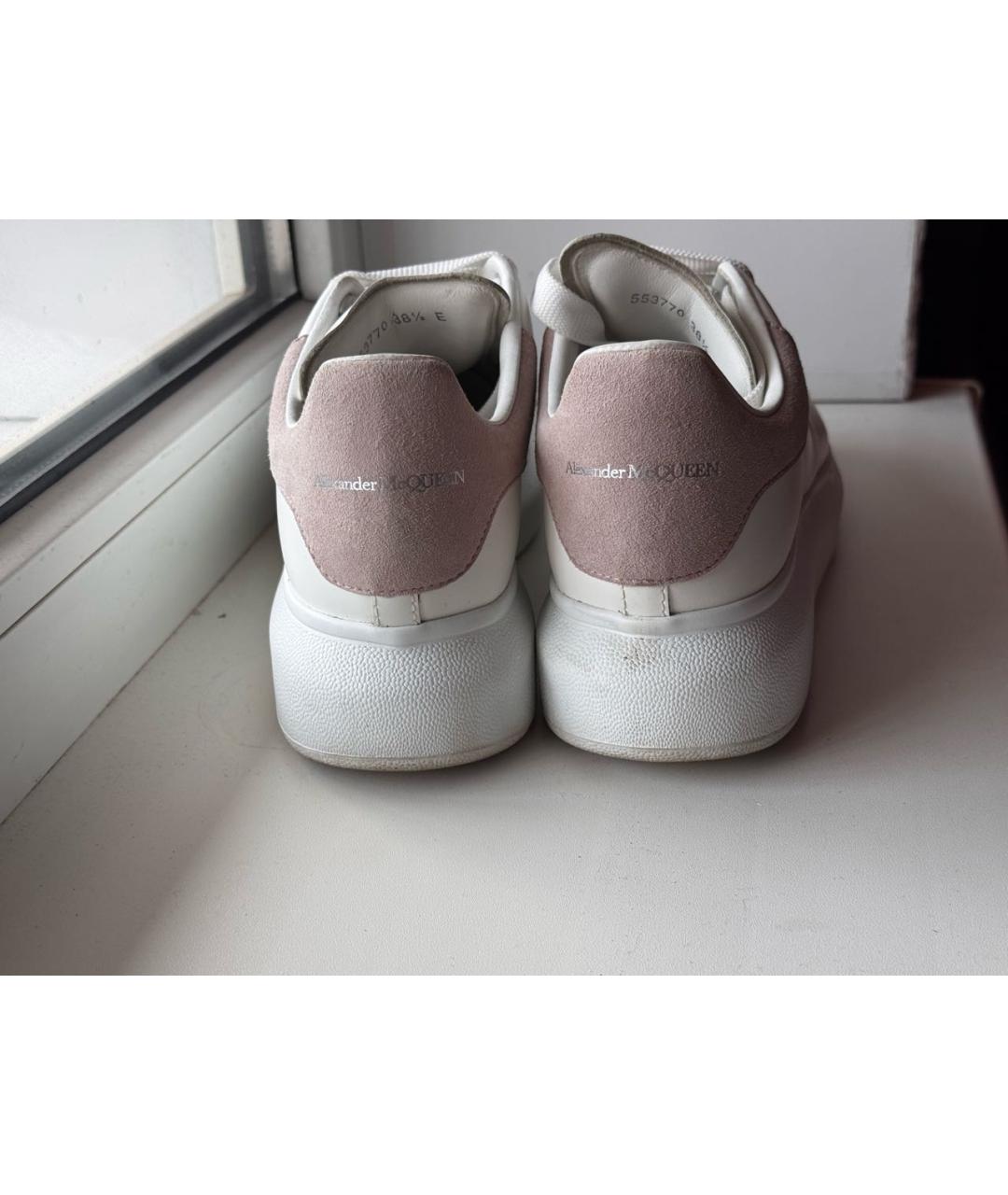 ALEXANDER MCQUEEN Белые кожаные кеды, фото 2