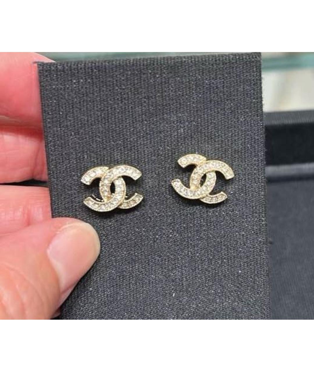 CHANEL Золотые серьги, фото 3