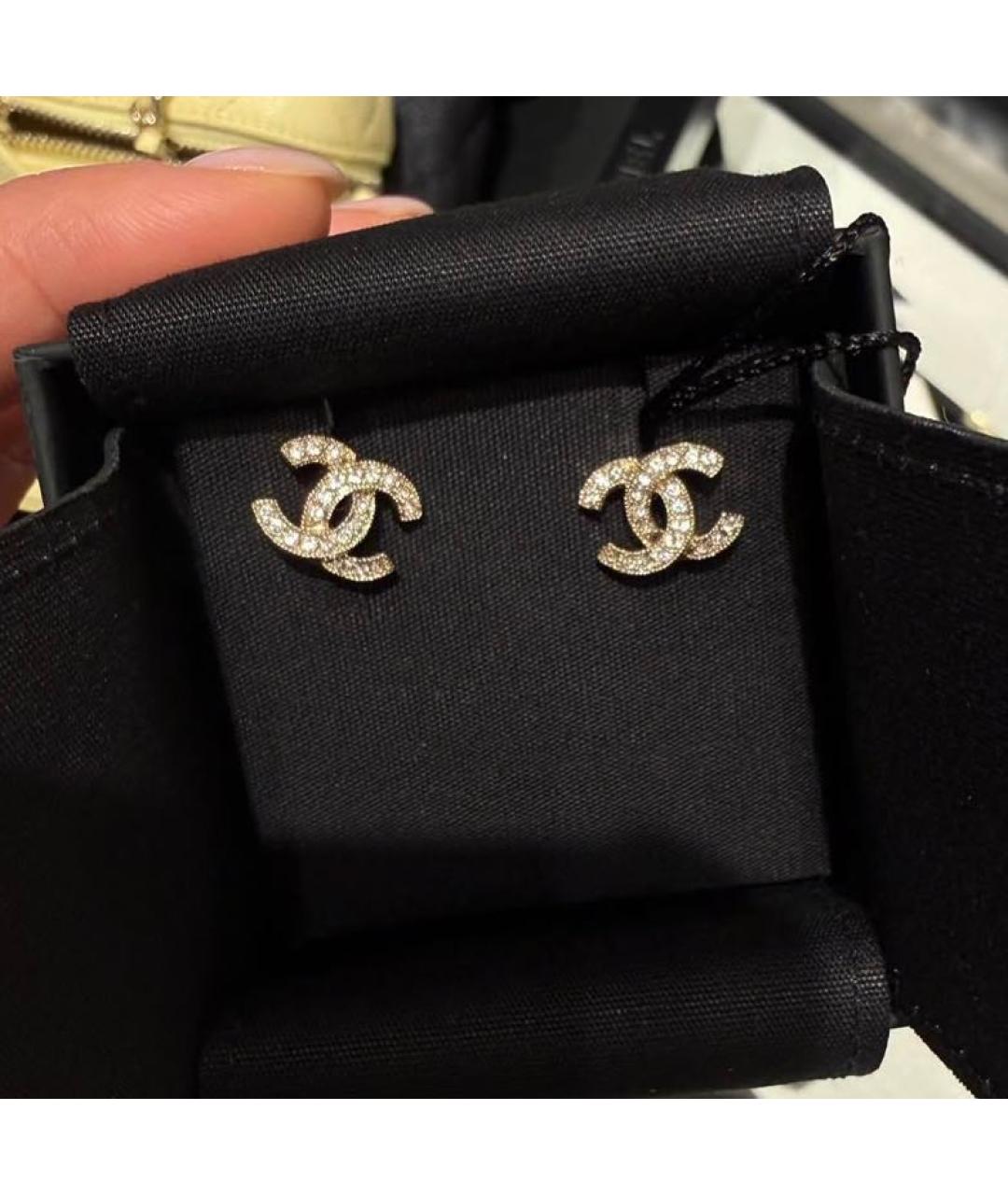 CHANEL Золотые серьги, фото 4