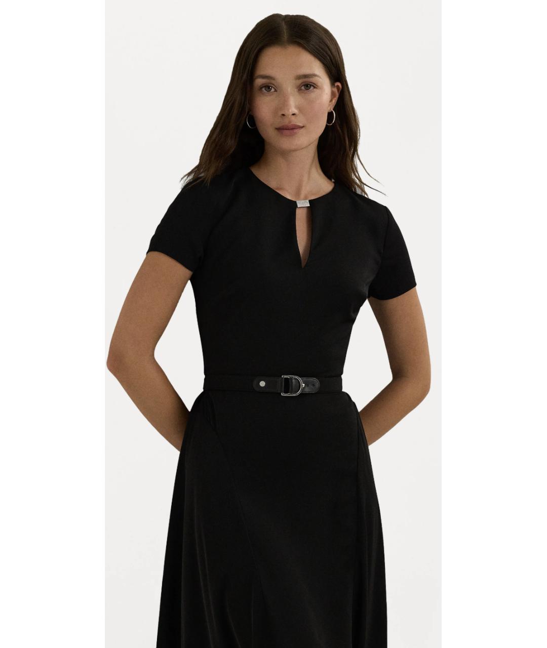 RALPH LAUREN Черное повседневное платье, фото 5