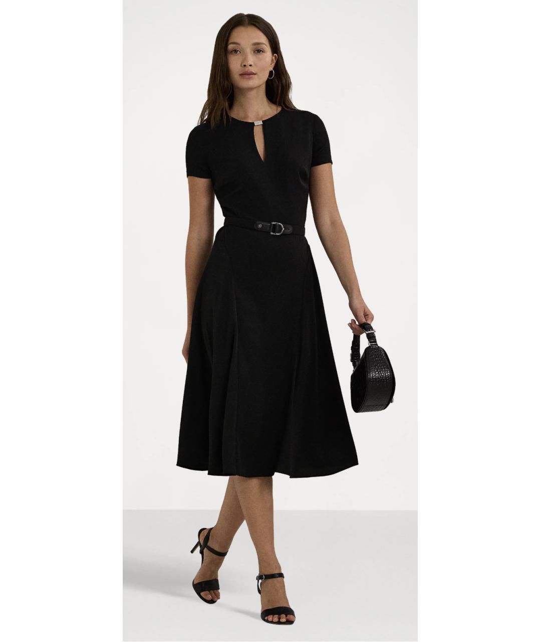 RALPH LAUREN Черное повседневное платье, фото 2