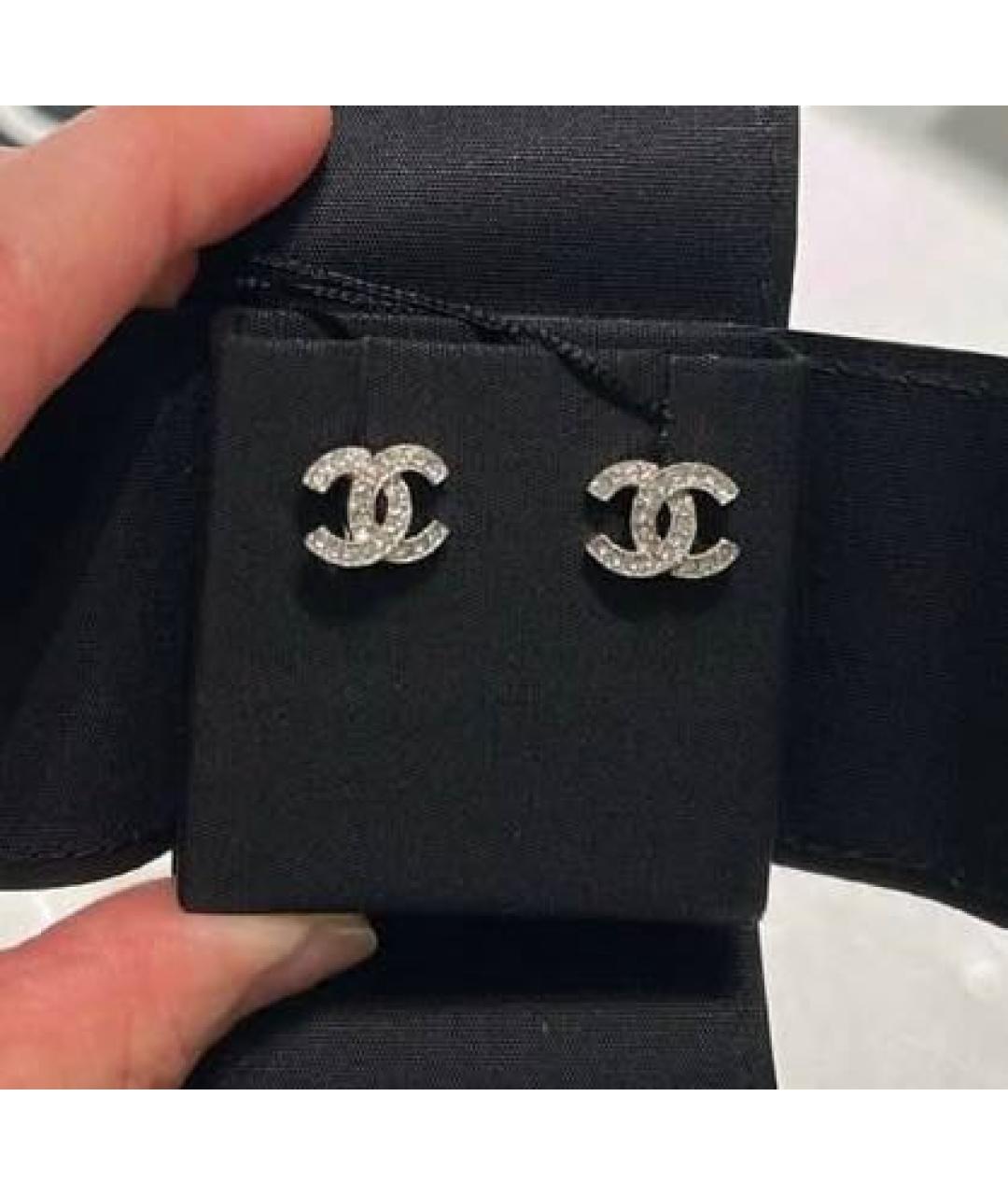 CHANEL Серебряные серьги, фото 6