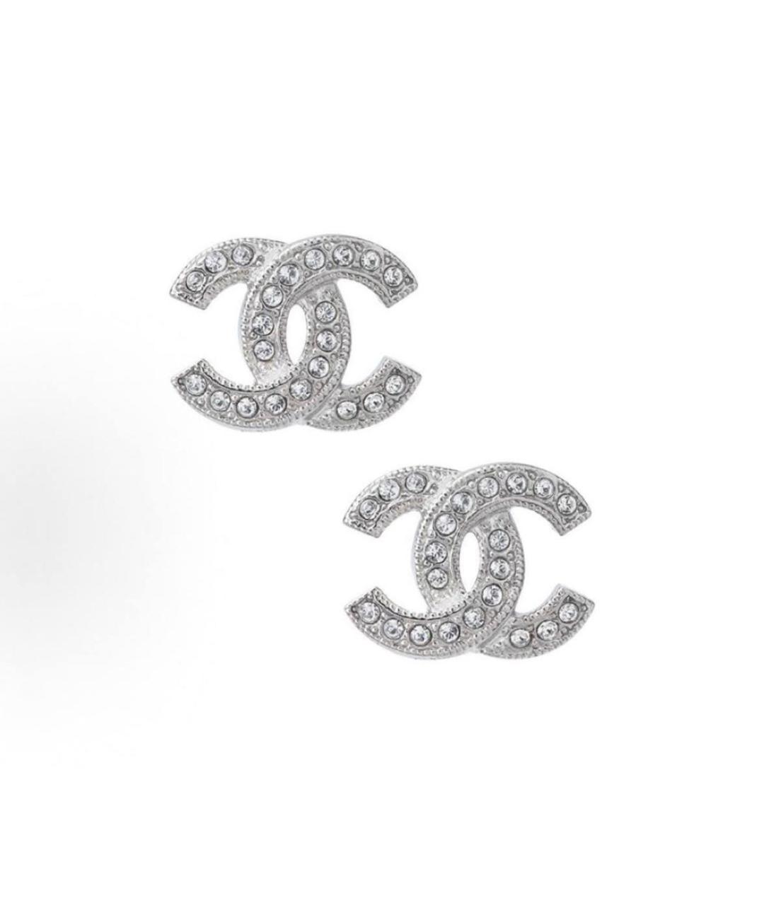 CHANEL Серебряные серьги, фото 2