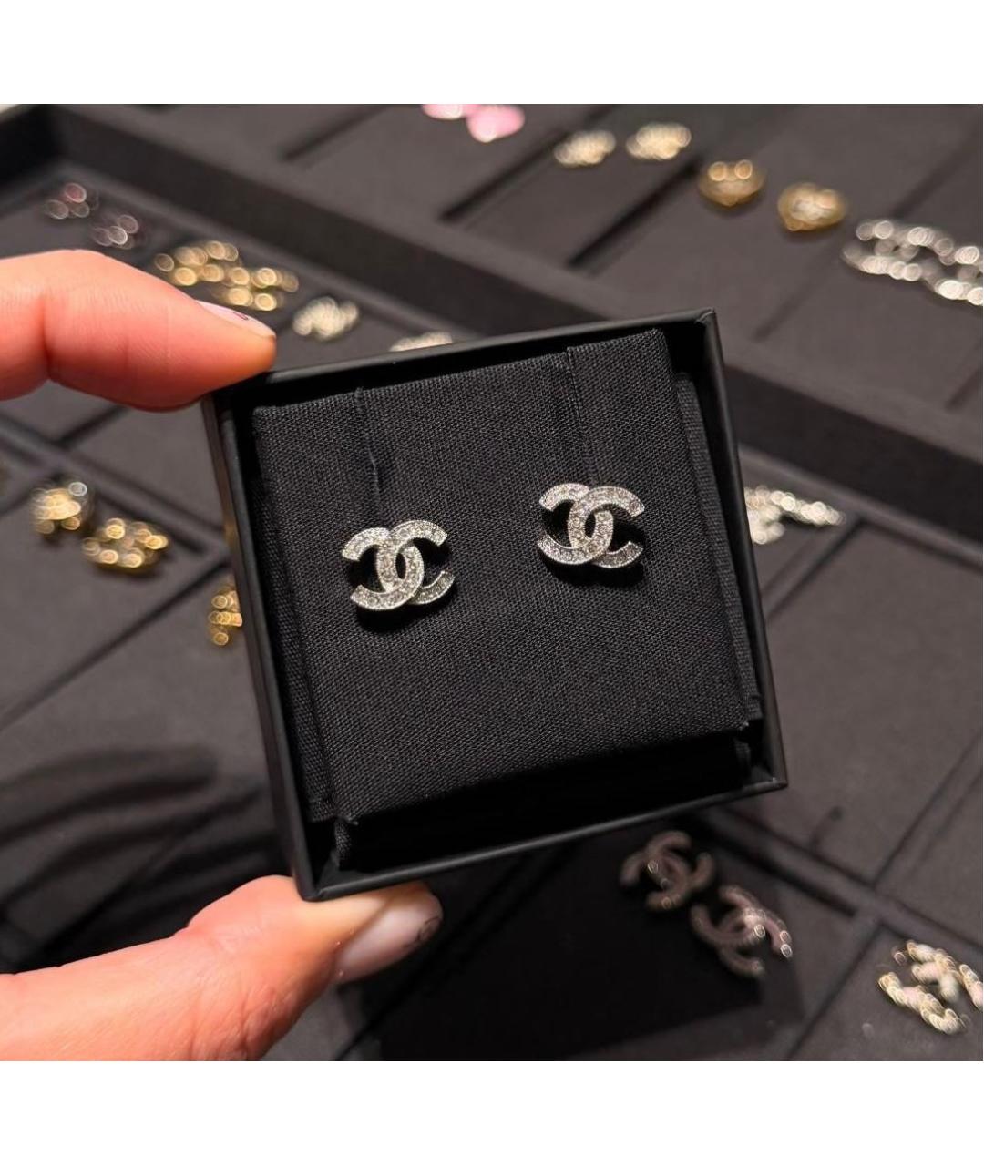 CHANEL Серебряные серьги, фото 8