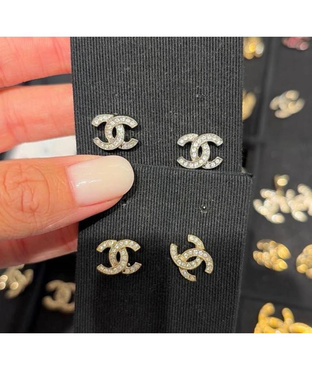 CHANEL Серебряные серьги, фото 3