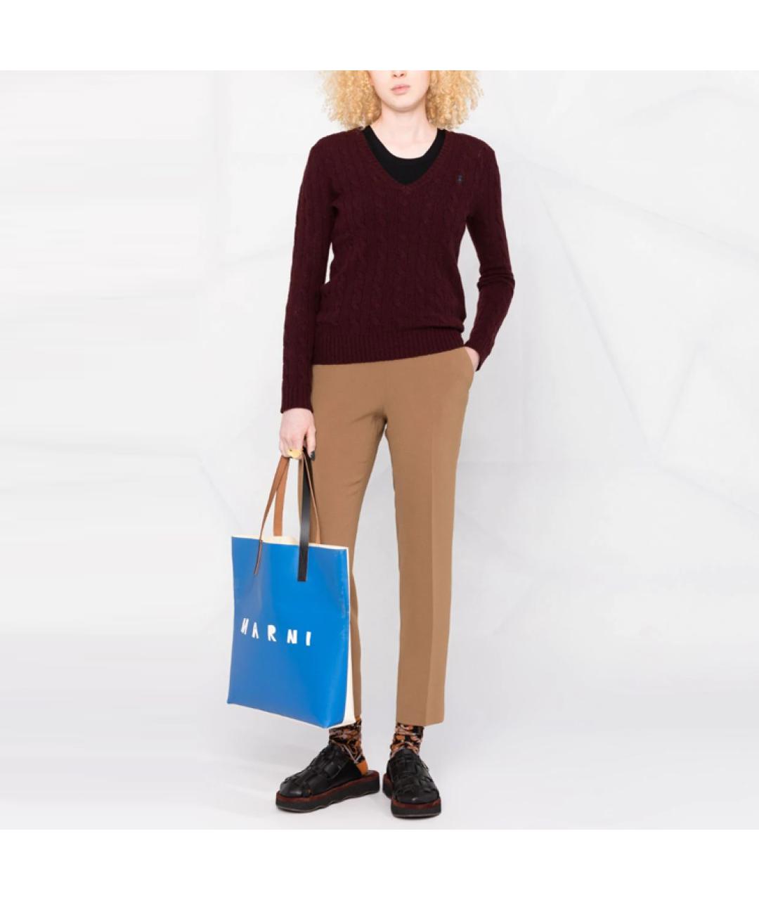 POLO RALPH LAUREN Бордовый джемпер / свитер, фото 2