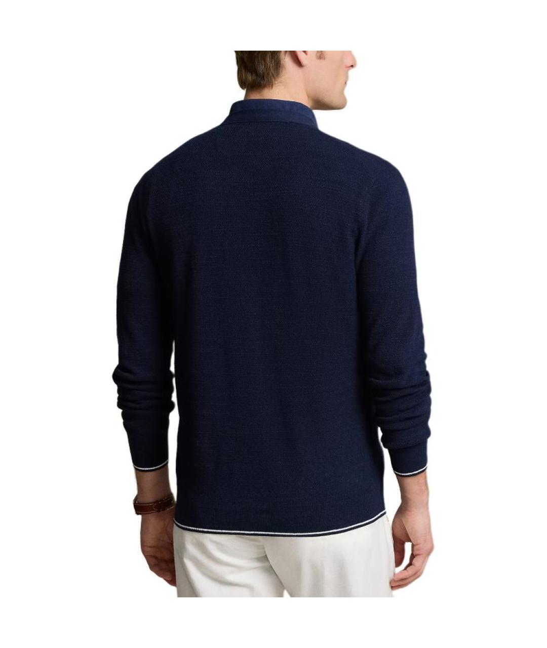 POLO RALPH LAUREN Темно-синий кардиган, фото 4