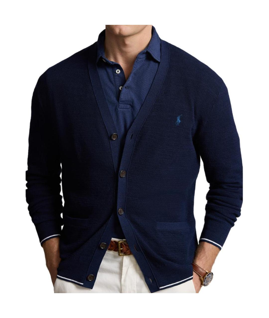 POLO RALPH LAUREN Темно-синий кардиган, фото 5