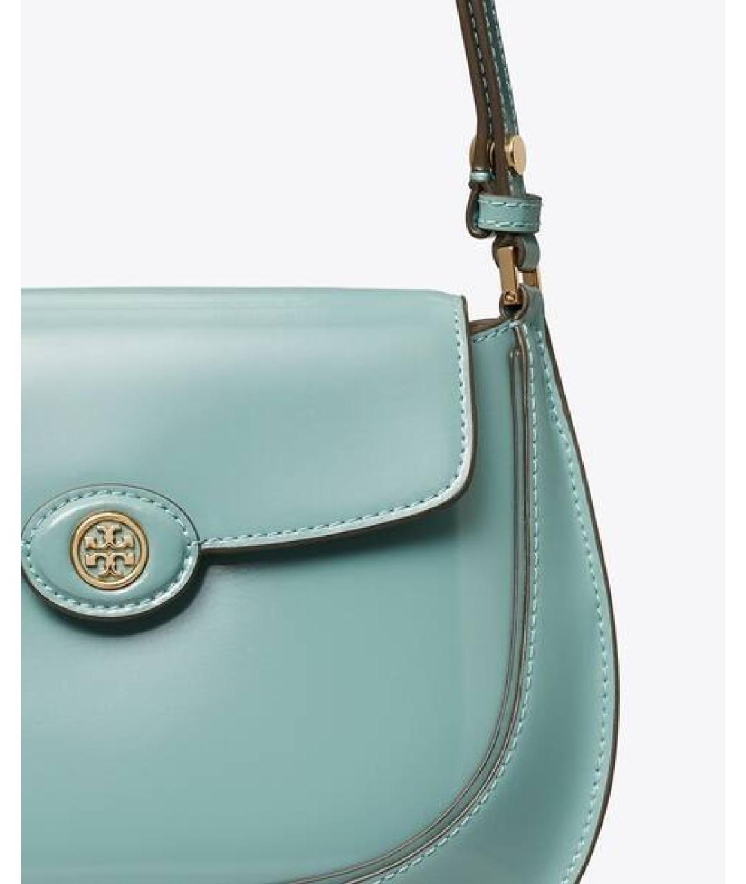 TORY BURCH Кожаная сумка с короткими ручками, фото 4